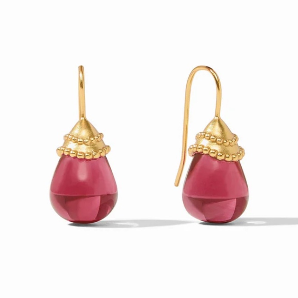 Julie Vos Gold and Pink Earrings